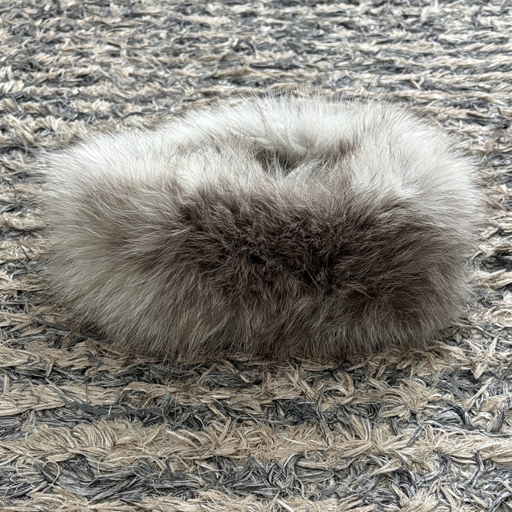 Genuine Icelandic Snow (Arctic) Fox Fur Headband / Neck Warmer